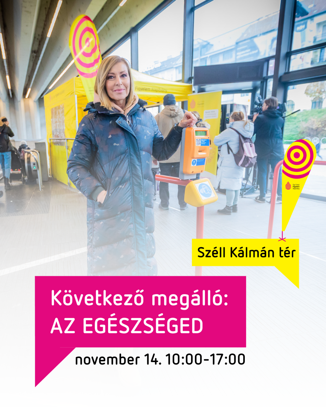 Mozgásban az egészség – ingyenes egészségügyi szűrés a Széll Kálmán téren a Cukorbetegség Világnapján